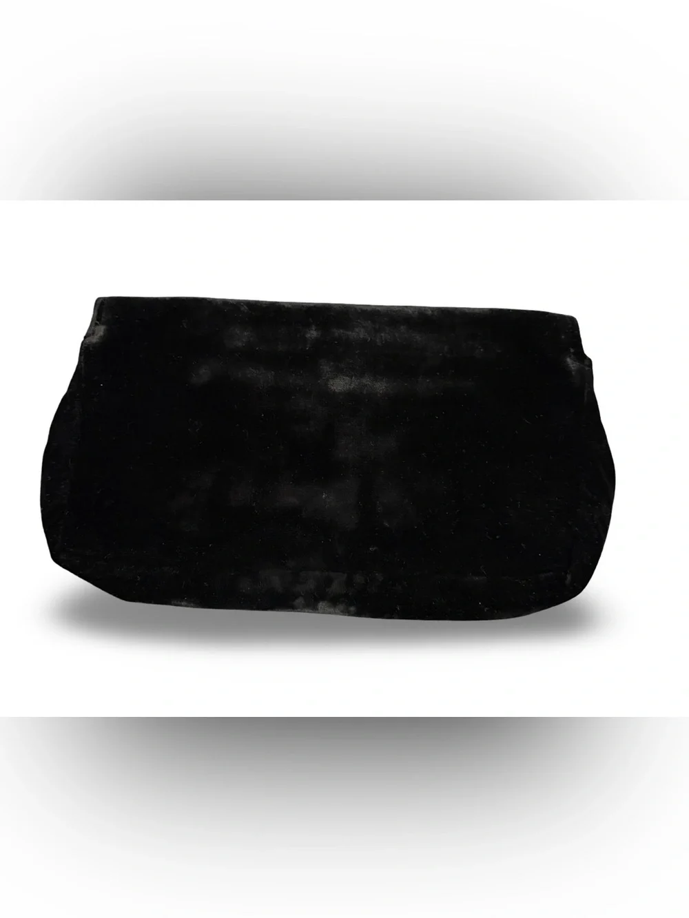 Ipa-Nima Black Beaded Peacock Clutch Evening Bag Embellished Velvet Handmade